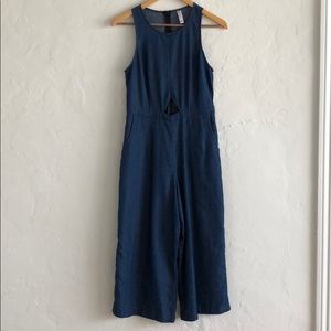 Lightweight denim jumpsuit
